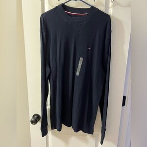 Tommy Hilfiger black Waffle Knit Long Sleeve